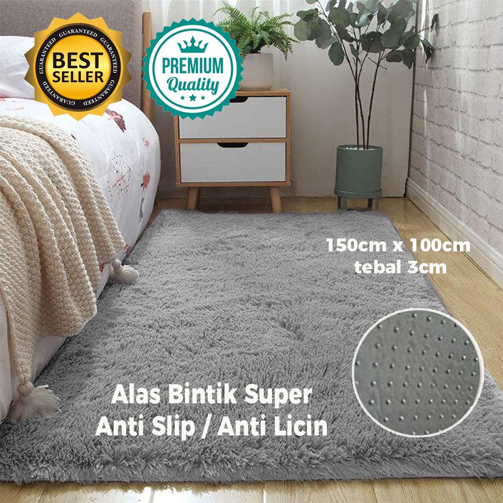 KARPET BULU RASFUR / KARPET BULU KAMAR TIDUR ANTI SLIP PREMIUM HALUS EMPUK