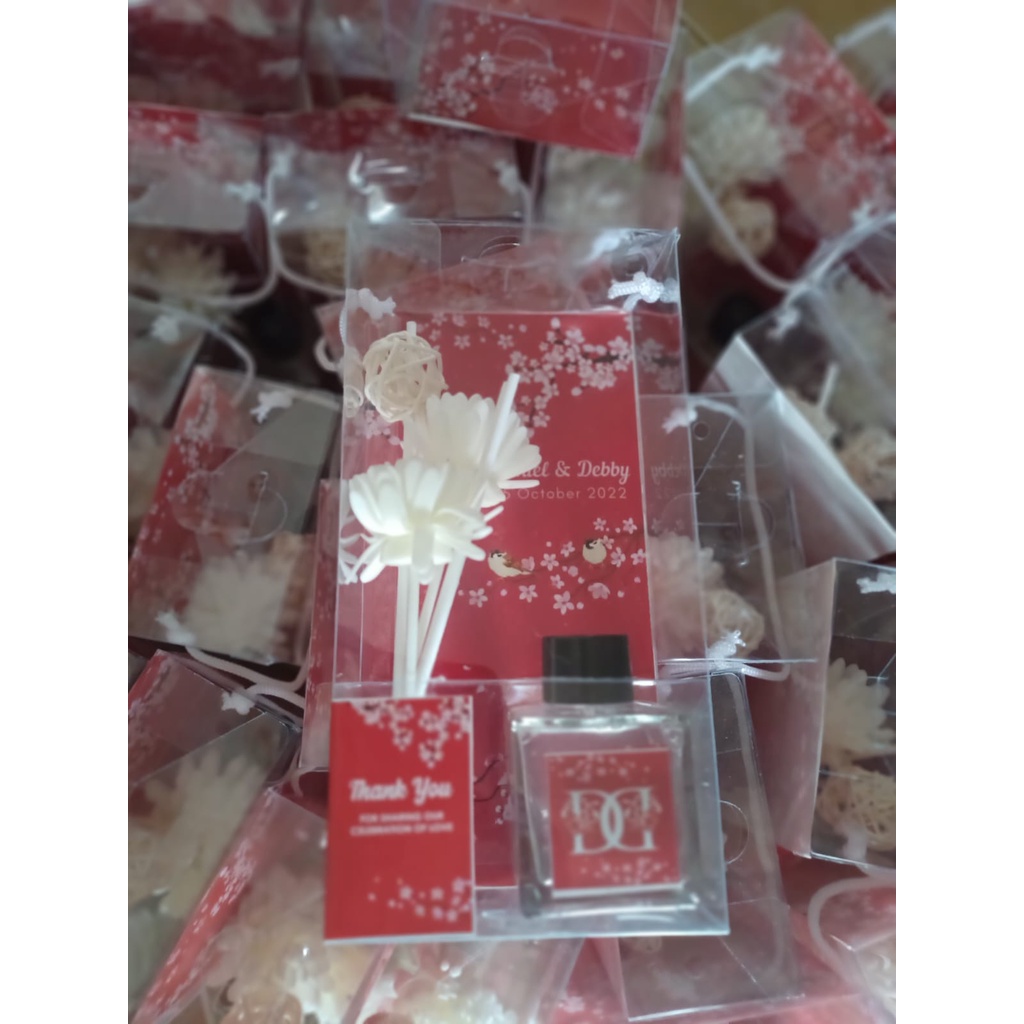 Jual Kotak Mika Kemasan Diffuser Uk. 9 x 5 x 18 cm + Tatakan Mika ...