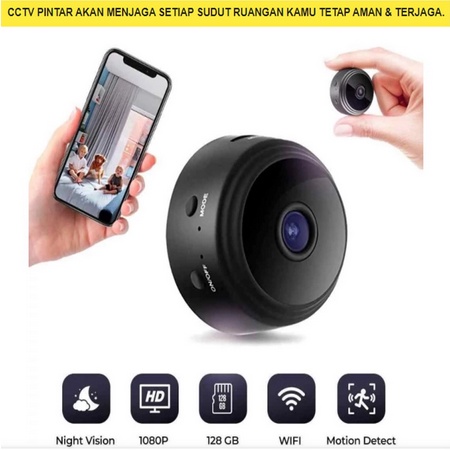 Jual A2 CCTV Wifi Mini Tersembunyi Tanpa Kabel Jarak Jauh Lewat HP ...