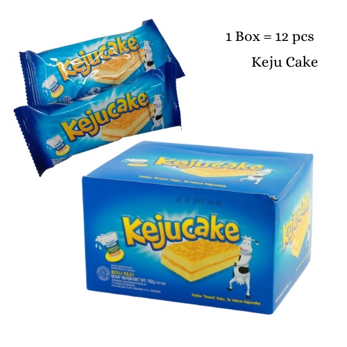 Jual Kraft Keju Cake Kue Bolu Keju 1 Box (12 Pcs) @16gr Makanan Ringan ...