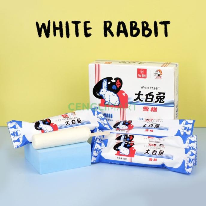 Jual Discount White rabbit Candy Ice Cream Bar /PERMEN LUNAK/PERMEN ...