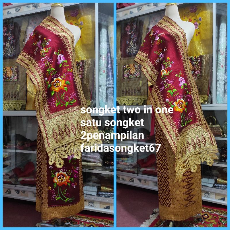 Jual SONGKET PANDAI SIKEK, two in one (2 tumpa), DI SUJI CAYIA ...