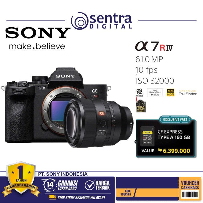 Sony A7RV Sony a7R5 Sony A7R V Mirrorless Camera Body Only