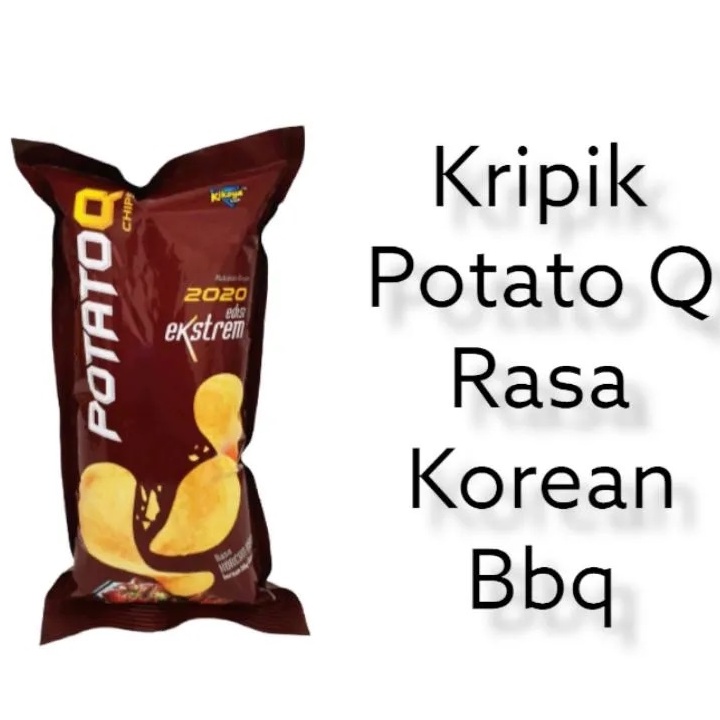 Jual Potato Q Chips Keripik Kentang 22gr Korean Bbq Rumput Laut Sosis