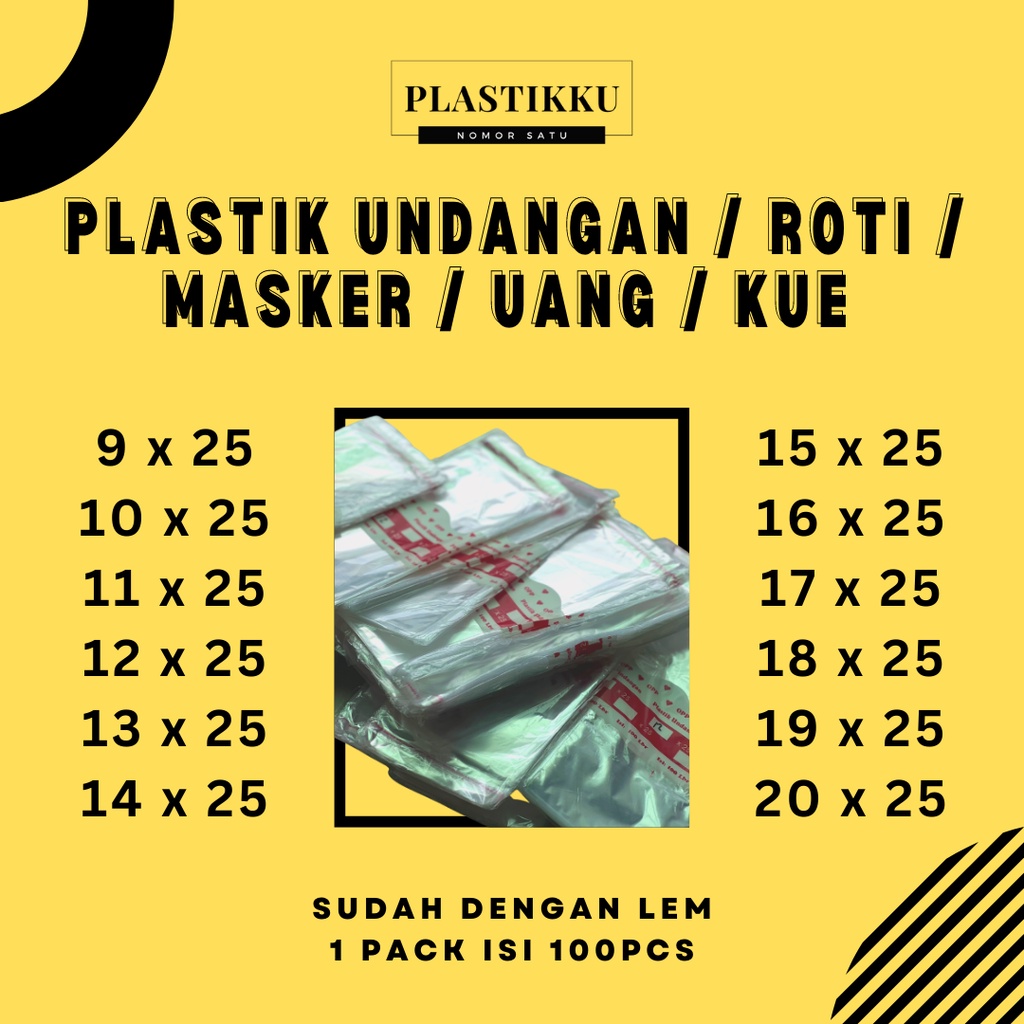 Jual Plastik Packing OPP Undangan / Roti / Kue / Uang / Masker / Snack ...