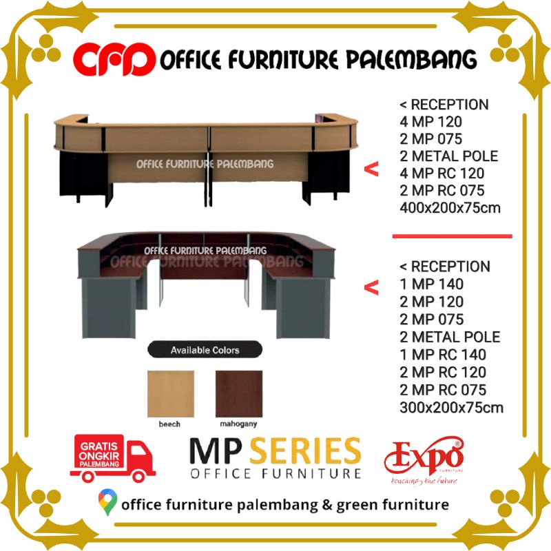 Jual Meja Resepsionis Expo Mp Series Reception Counter Meja Kantor Meja