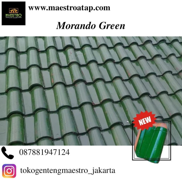 Jual Genteng Morando Glazur Green Shopee Indonesia