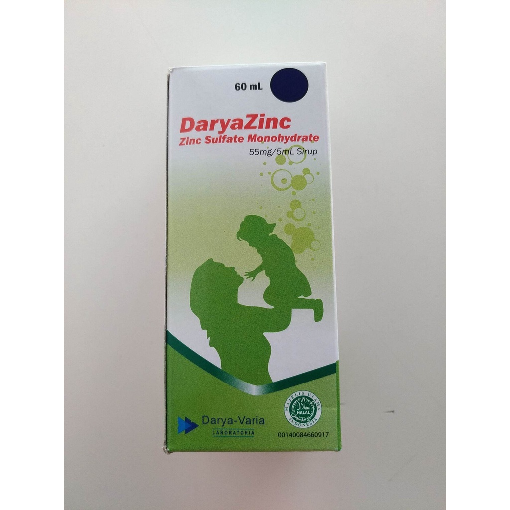 Jual Daryazinc Sirup 60 Ml Syrup 60ml Zinc Sulfate Monohydrate 20mg5ml Sirup Obat Diare Mencret 7585