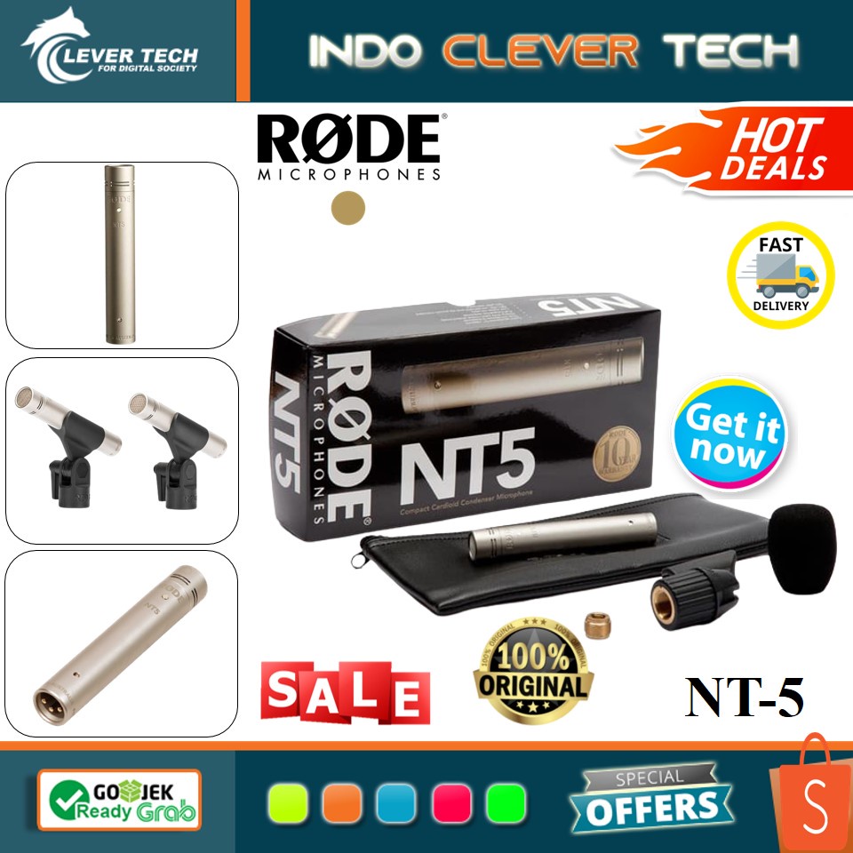 Jual RODE NT5 / NT-5 / NT 5 Compact 1/2 Cardroid Condenser Microphone ...