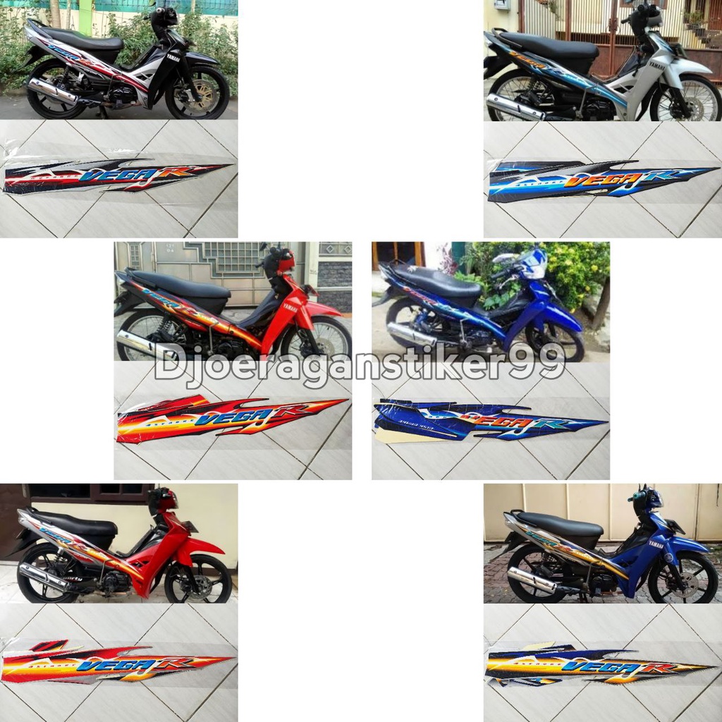 Jual Stiker Striping Lis Polet Vega R 2007 Standar Full Set, Striping ...