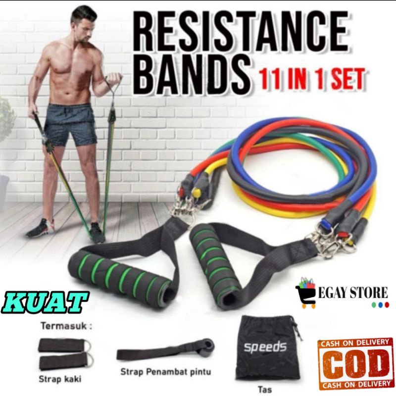 Jual Resistance Band Resistence Bands Set Tali Kuat Pembantu Olahraga ...