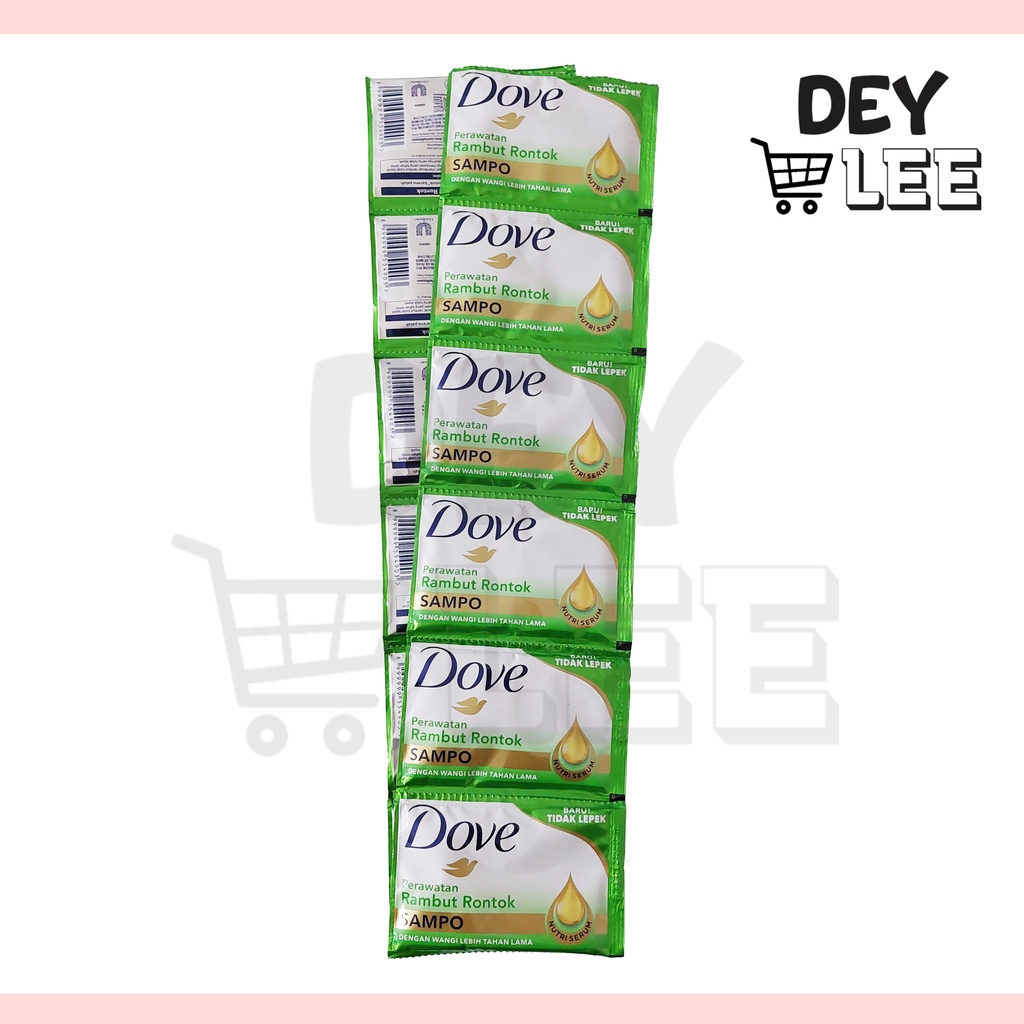 Jual DOVE Hijau Shampo Sachet per renceng isi 12 x 8 ml Perawatan ...
