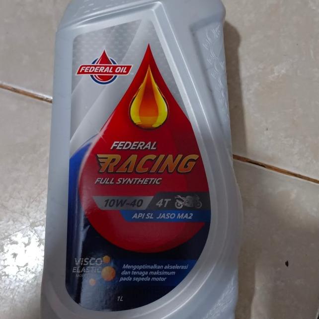 Jual Oli Federal Racing 10w/40 Fully Sintetic 1 Liter | Shopee Indonesia