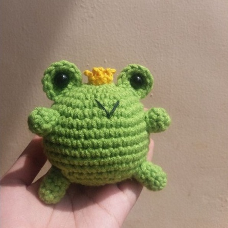Jual Amigurumi Prince Frog/Boneka rajut pangeran kodok | Shopee Indonesia