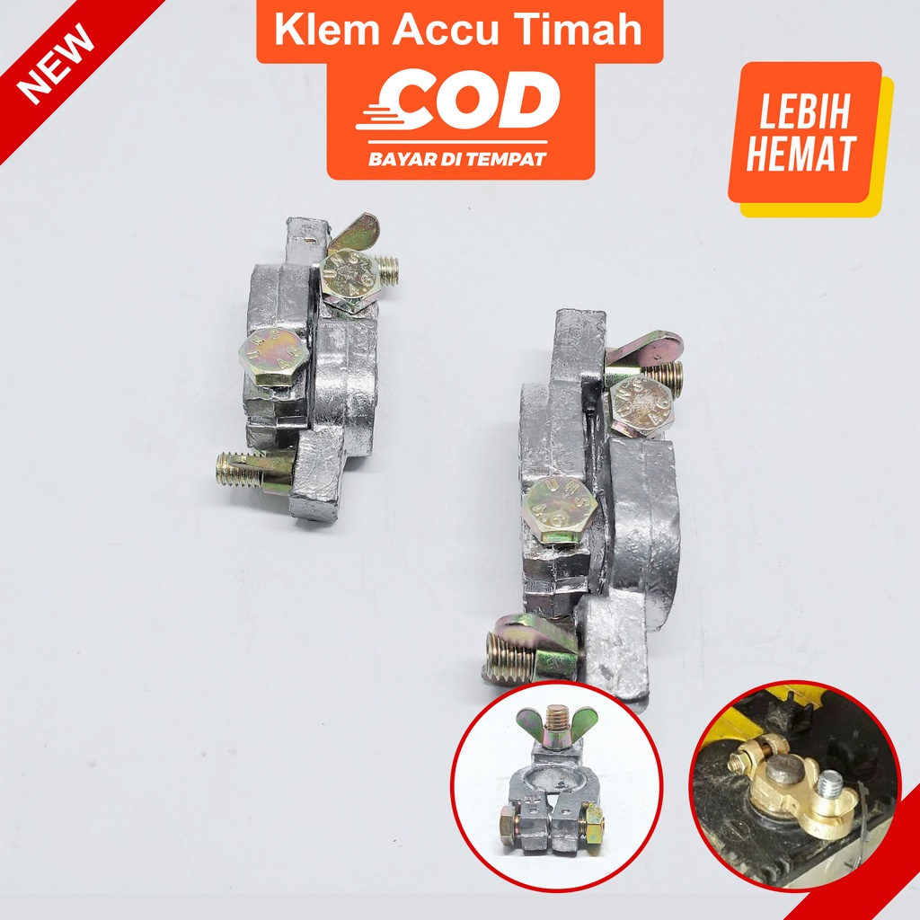 Jual Klem Accu Aki Timah Kepala Aki Accu Besar & Kecil 50 A & 40 A RRT