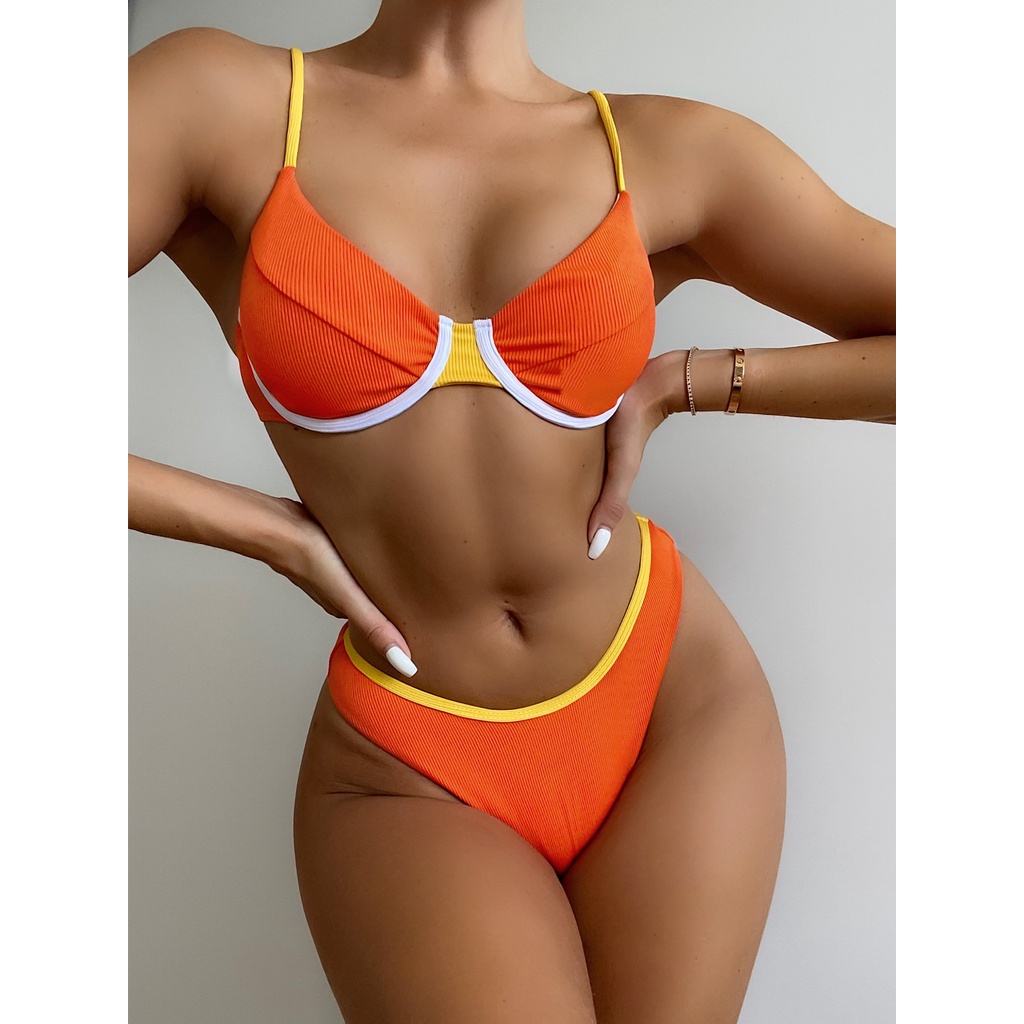 Jual Preorder Ztvitality Swimwear Women Underwire Sexy Push Up Bikini 2021 New Arrival Straps 2097