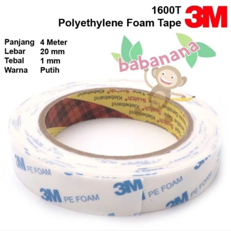 Adhesive Foam Tape 3m Double Sided Adhesive Tape 1600t 1.0mm