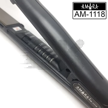 AMARA AM 1118 Catokan Pelurus Dan Pengeriting Rambut Plat Tourmaline Cepat Panas Cocok