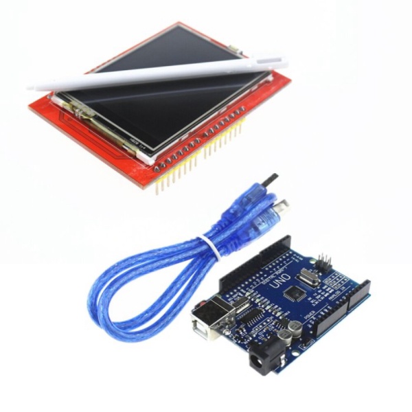Jual Arduino Uno R3 LCD TFT 2.4 Touchscreen Kabel data Male Header ...