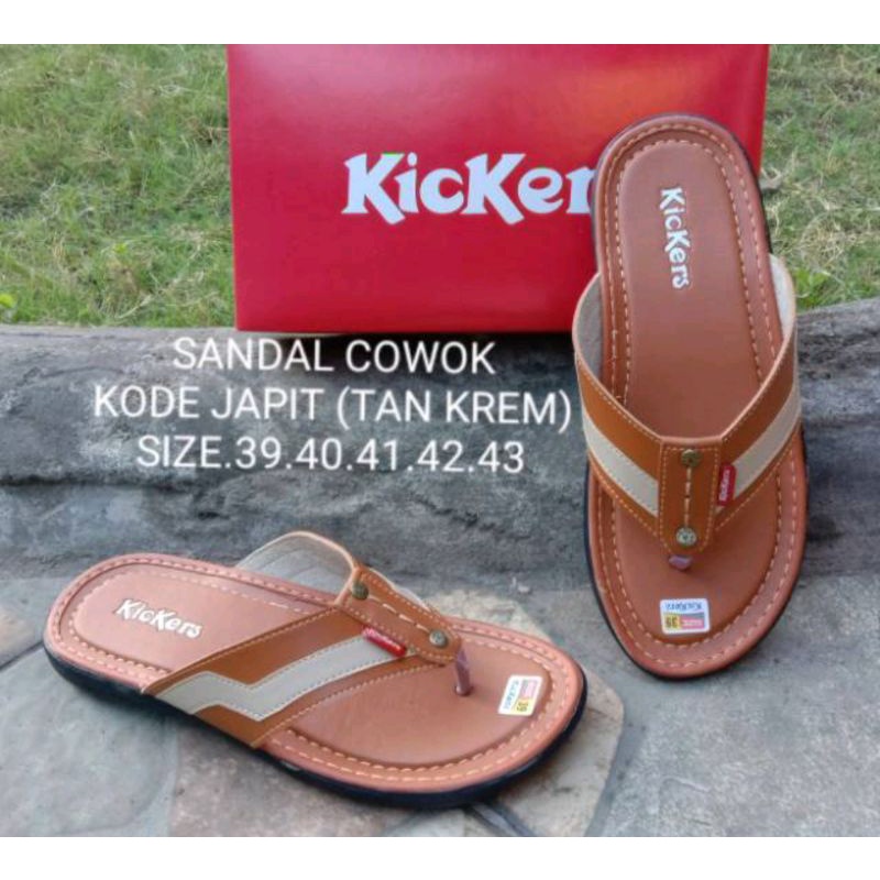 Jual Cod Sandal Kickers Pria Bisban Murah Berkualitas Selop Slop Slip