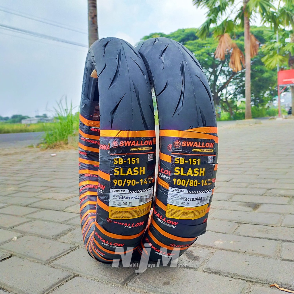 Jual Ban Motor SWALLOW SLASH 90/90-14 Dan 100/80-14 Soft Compound Ring ...