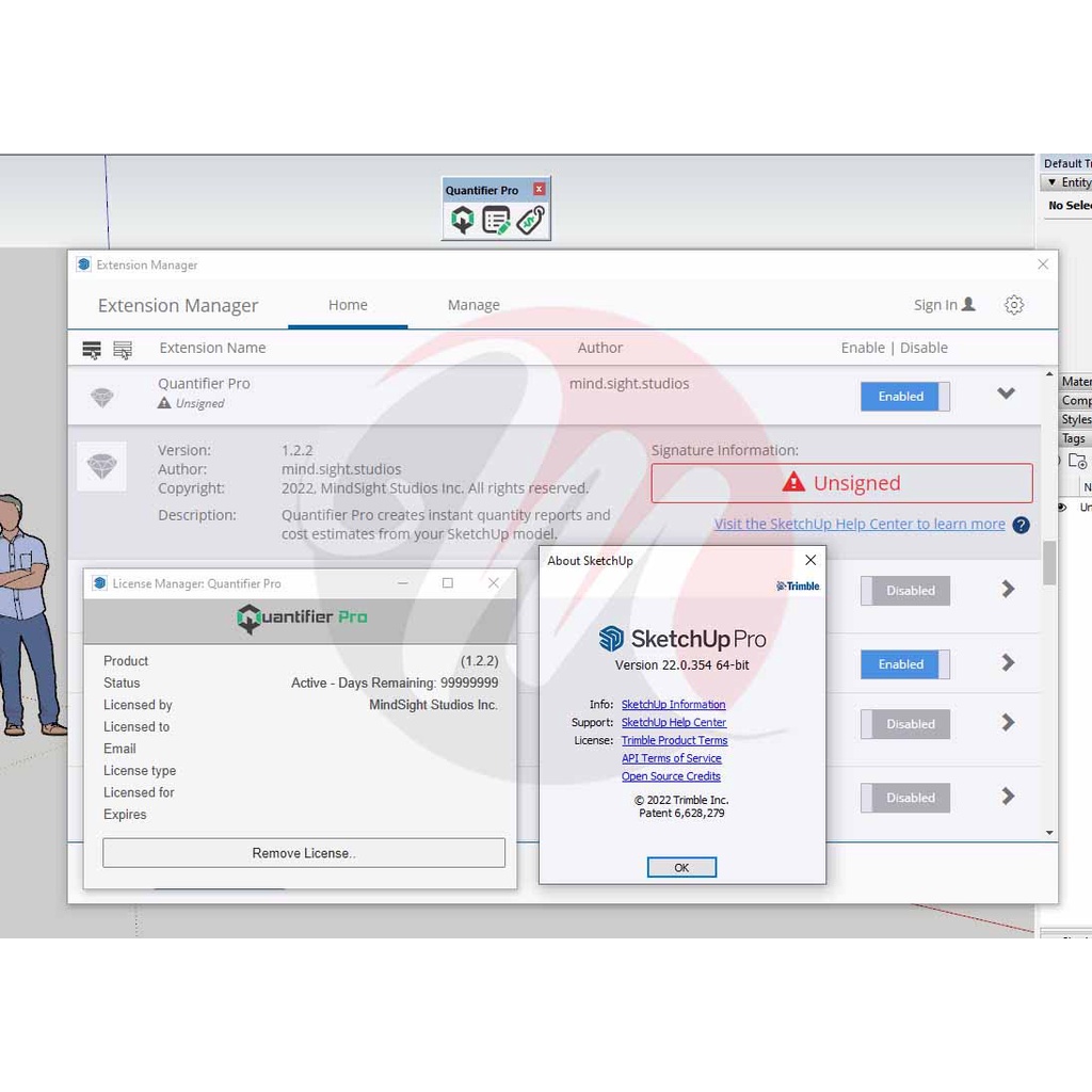 Jual Quantifier Pro SketchUp RAB dan Estimasi Biaya ESTIMATOR VOLUME ...