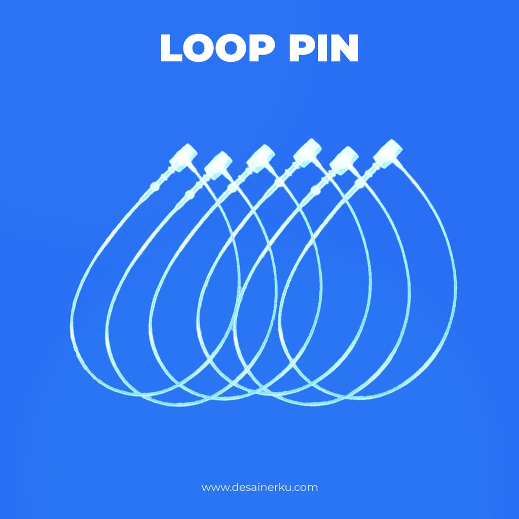 Jual READY STOCK 500 Pcs LOOP PIN HANTAG 5” INCH / LOOP PUTIH PINS TALI ...