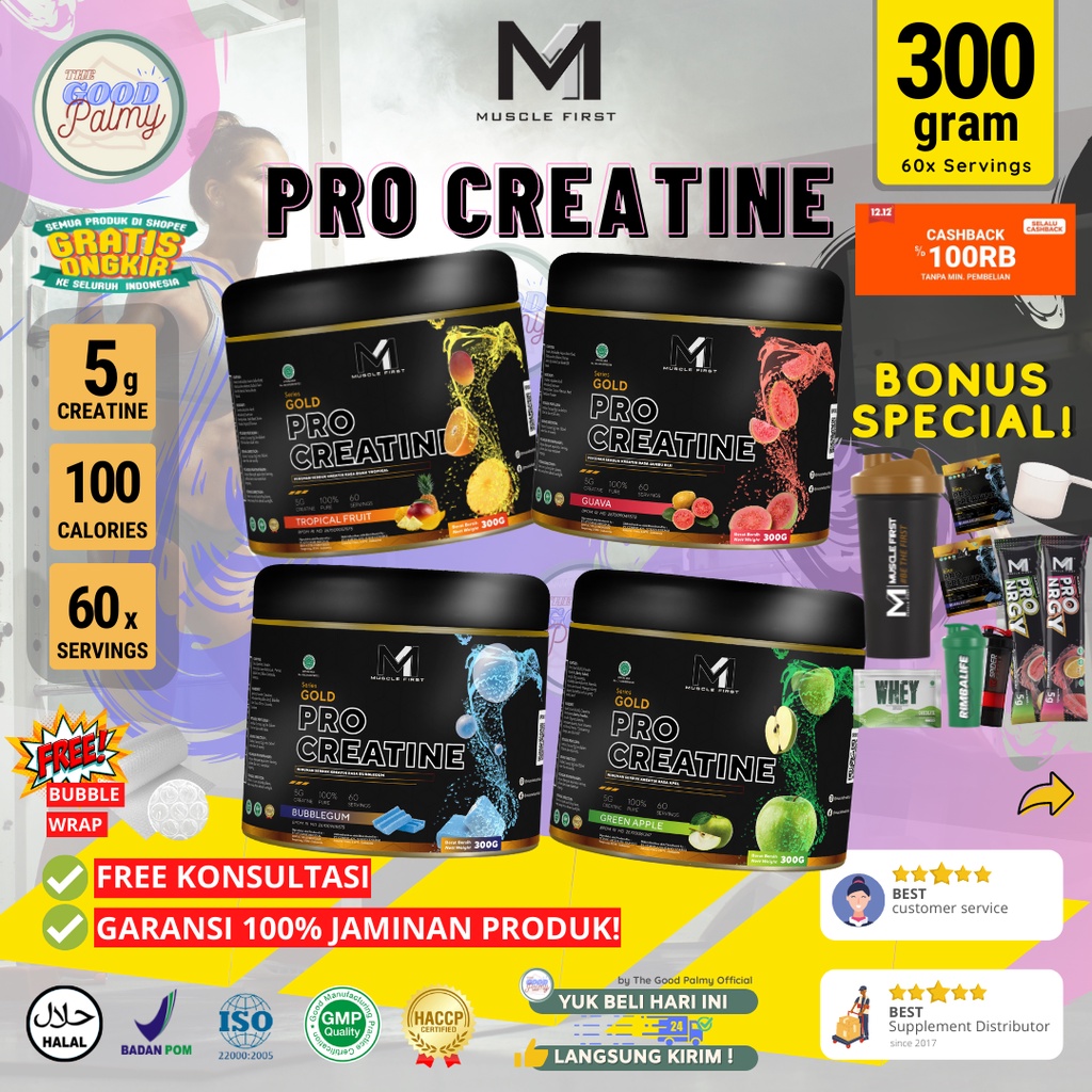 Jual M1 Muscle First Pro Gold Creatine 300 Gram By Musclefirst Creatine