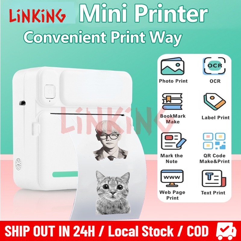 Jual Mini Printer/Mini Portable Thermal Printer Mobile Printer Photo ...