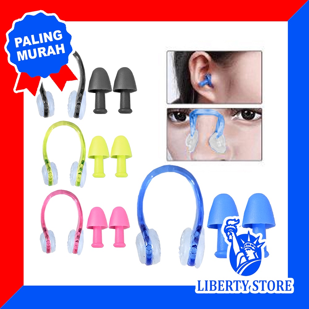 Jual Penutup Telinga Ear Plug Renang Dewasa Anak Speedo + Hidung Nose plug Shopee Indonesia