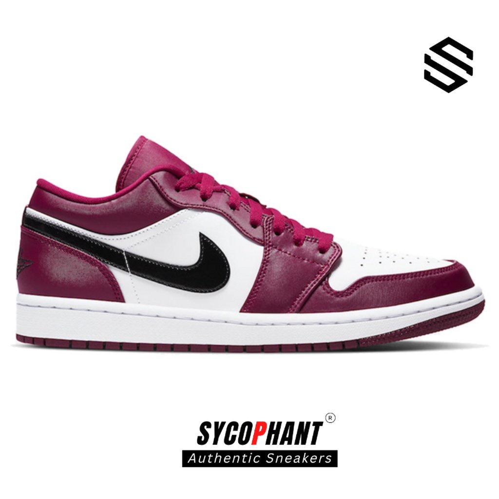 Jual Sepatu Nike Air Jordan 1 low Noble Red/white Shopee Indonesia