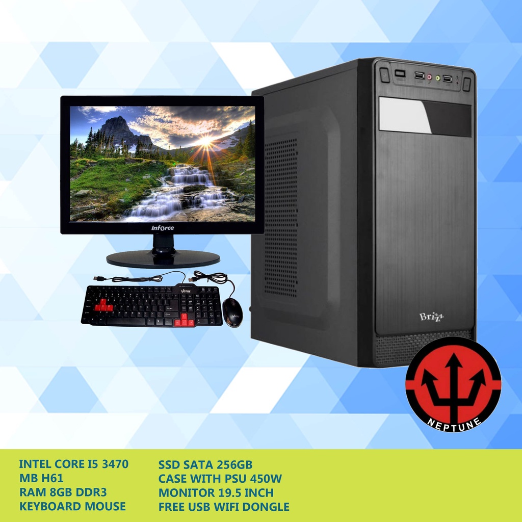 RAKITAN PC KOMPUTER CORE I5 SSD LENGKAP MURAH BISA CUSTOM