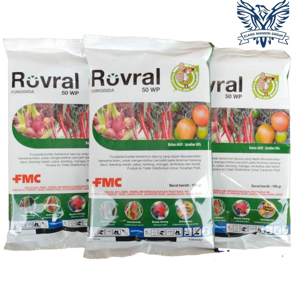 Jual Rovral 50WP 100 Gram Fungisida Iprodion 50% Mencegah Penyakit ...