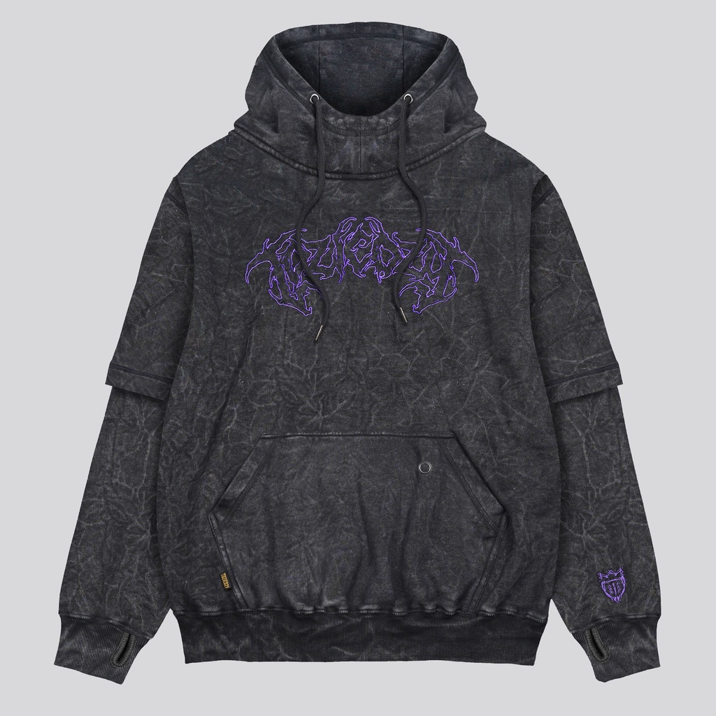 Jual Tozicozy Sirenia Hoodie Pria Warna Abu Tua Bahan Cotton Fleece