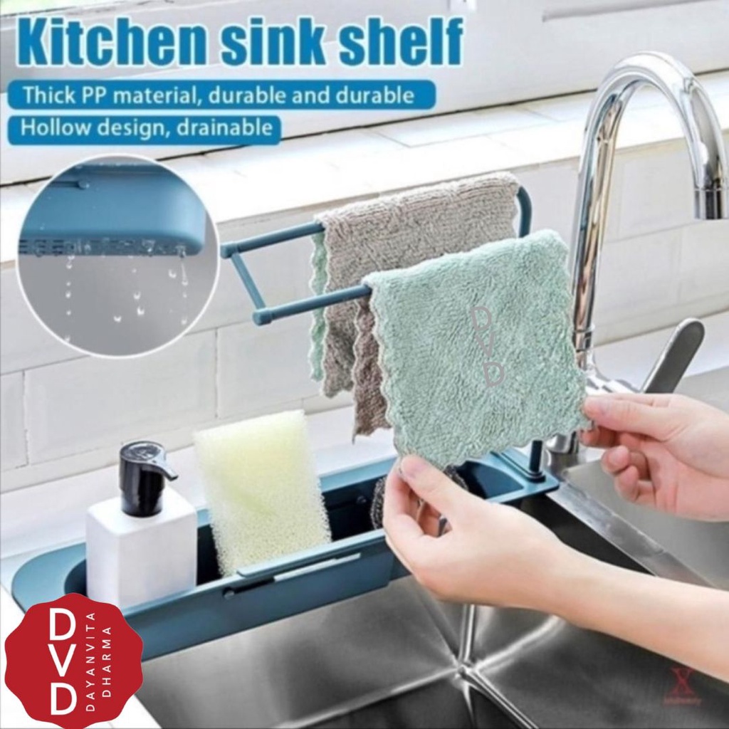Jual Rak Wastafel Panjang Lurus Tempat Kain Lap & Sabun - Rak Wastafel ...