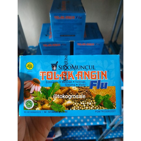 Jual Tolak Angin Cair Box Isi Sachet Tolak Angin Cair Flu Box