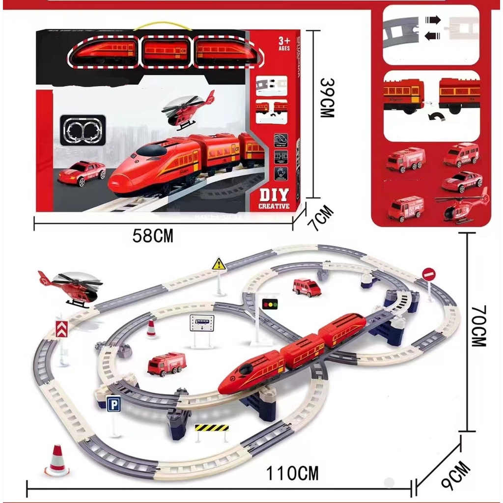 Jual [JUALSEMUA18](2628-8)Mainan Kereta Api Cepat Set Rail Lengkap ...