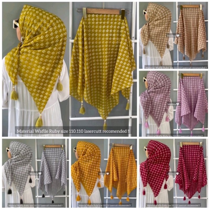 Jual SEGI 4 EMPAT BANDUL MOTIF BRANDED S BAHAN RUBYCORN/WAFFLE RUBY UK ...