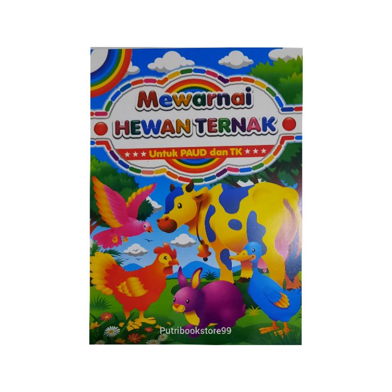 Jual Buku Mewarnai Binatang Ternak | Shopee Indonesia