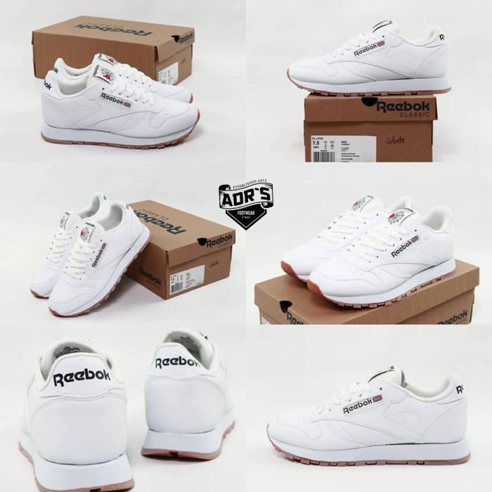 Jual SEPATU SNEAKER UNISEX REEBOK CLASSICS LEATHER UTILITY WHITE BNIB ...