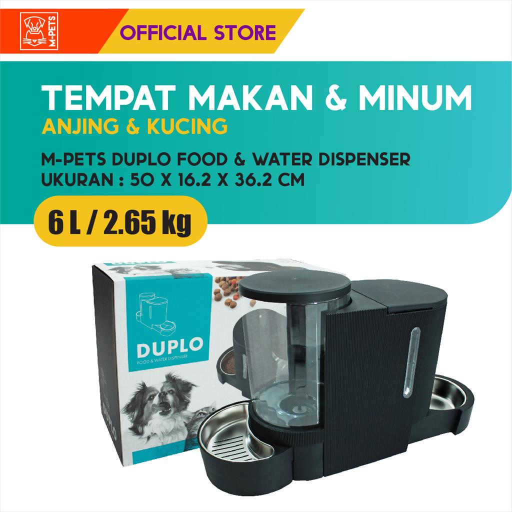 Jual M-Pets Duplo Food Water Dispenser 6L Tempat Makan Minum