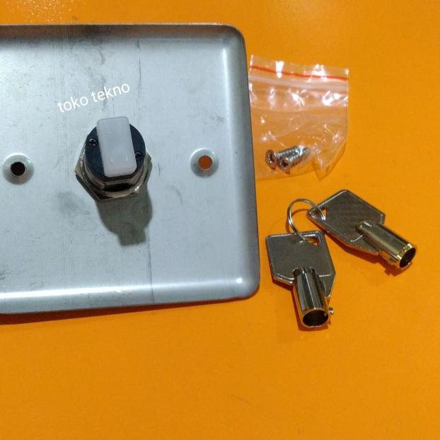 Jual Exit Button Stainless With Key | Kunci Tombol Saklar Besar ...