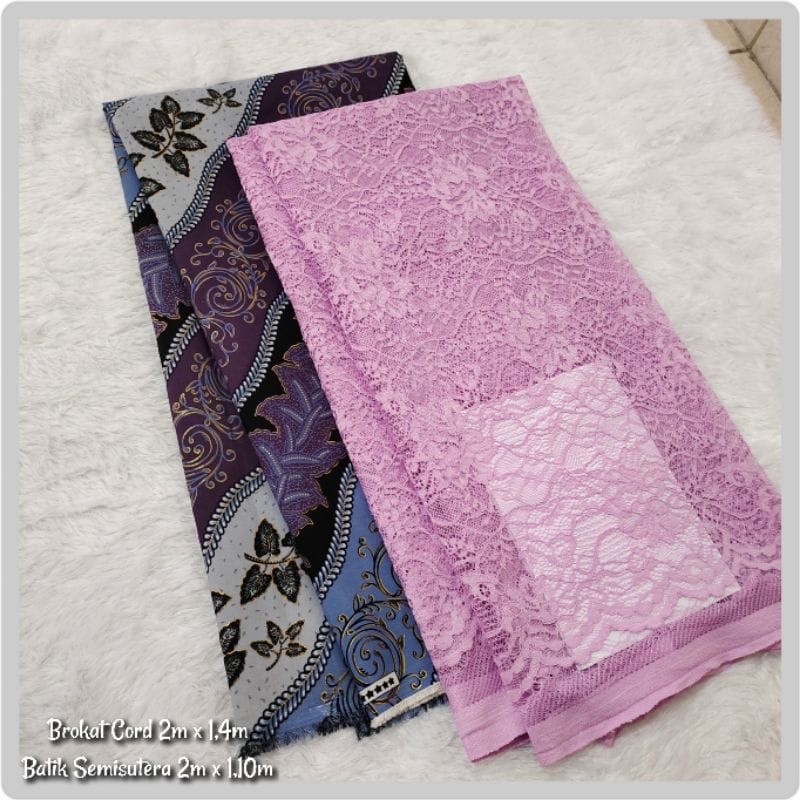 Jual Set Paket Kain Bridesmaid Brokat Cord Batik Semi Sutra Shopee Indonesia