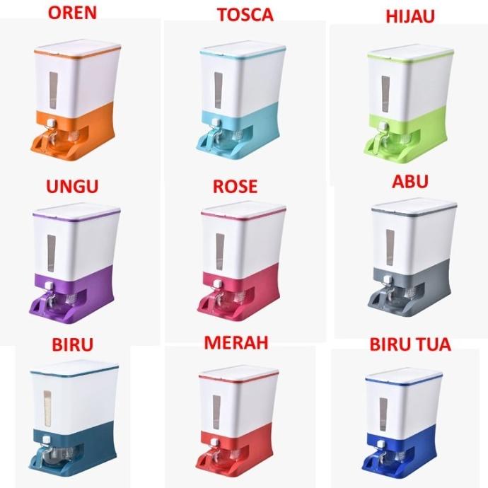 Jual Dispenser Beras L Rice Box Tempat Penyimpanan Beras Otomatis Kg Fg R R Shopee Indonesia