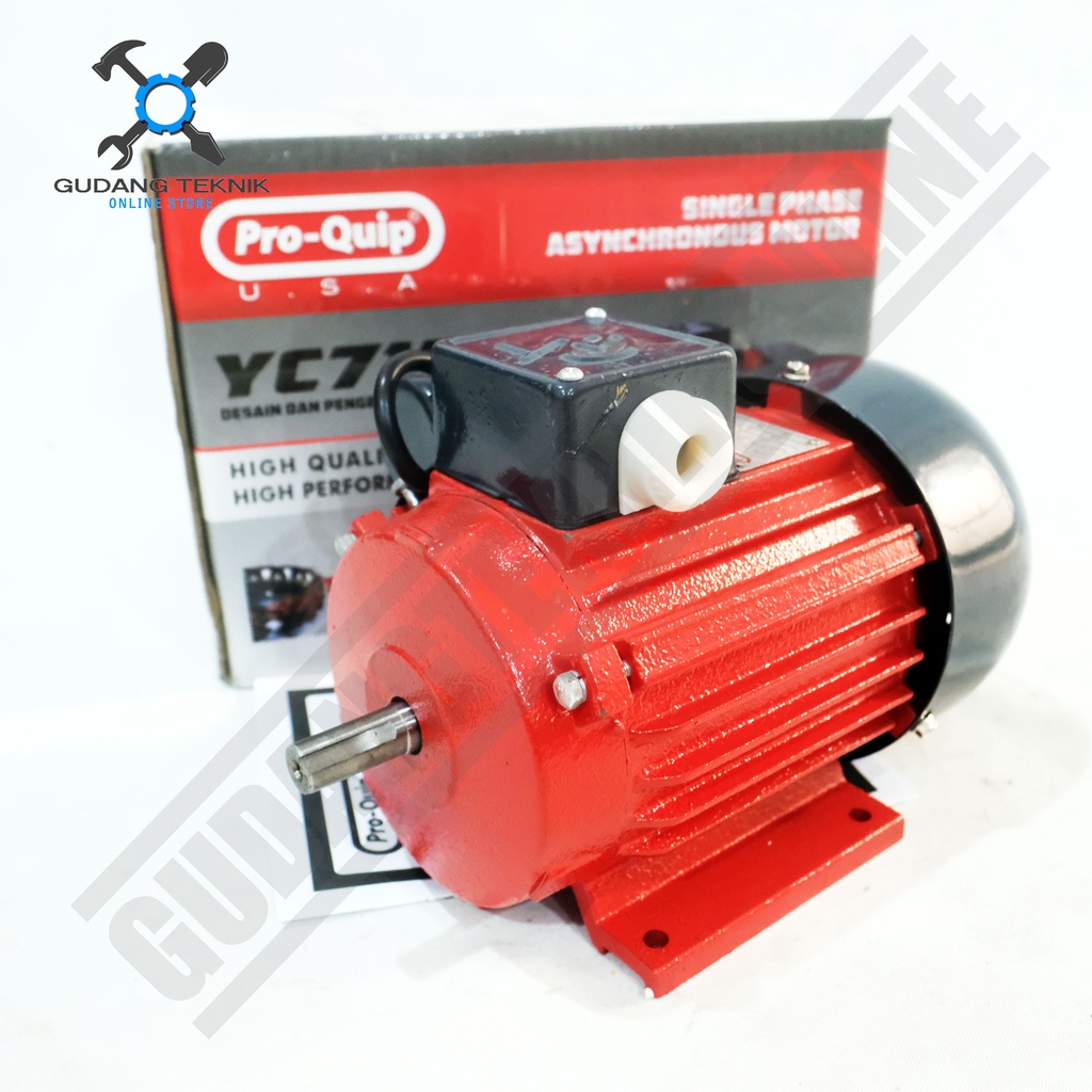 Jual Dinamo Motor Penggerak 1/4Hp 4P 1P 1400Rpm PROQUIP / Dinamo ...