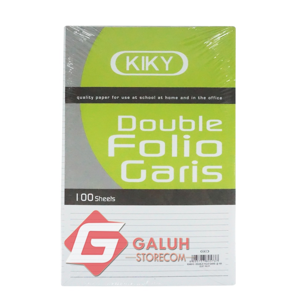 Jual Kiky Kertas Double Folio Garis Isi 100 Lembar Shopee Indonesia