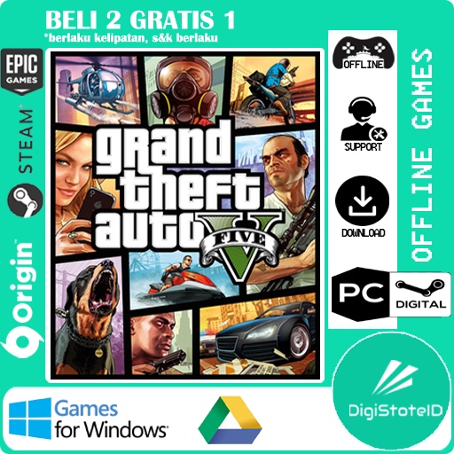 Jual PC Game GTA 5 Versi 1.64 Updated Shopee Indonesia
