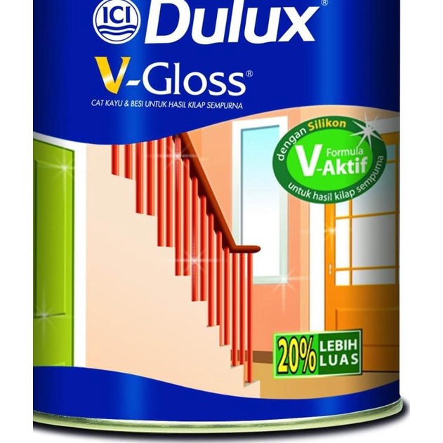 Jual Dulux Vgloss Standar L Cat Kayu Dan Besi Dustbrown Shopee Indonesia