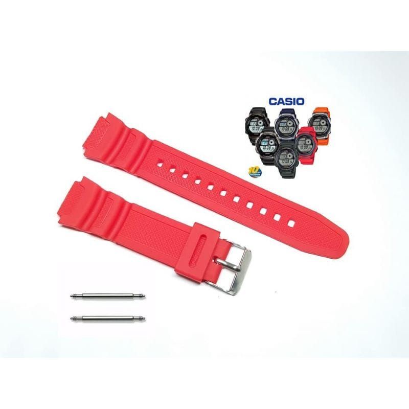 STRAP TALI JAM TANGAN CASIO W-S210 WS-210 WS210 FREE PEN