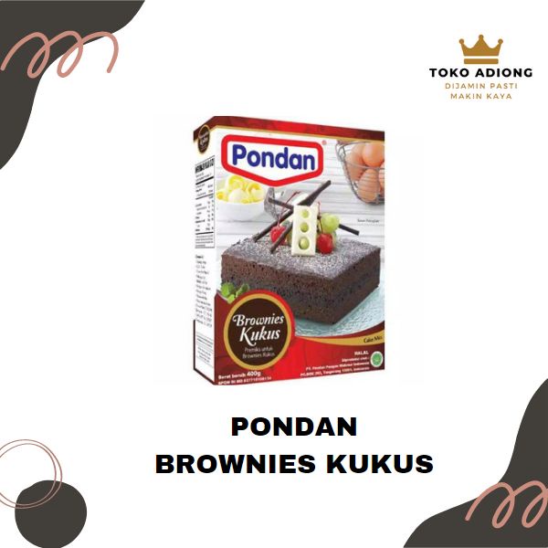 Jual PONDAN BROWNIES KUKUS CAKE MIX 400 g Shopee Indonesia
